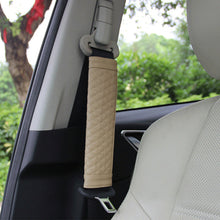 Load image into Gallery viewer, 2Pcs PU Leather Car Safety Seat Belt Covers Shoulder Protection Pad Padding Car Protection Accessories
