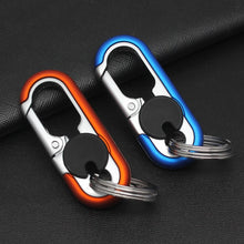 Load image into Gallery viewer, Stainless Steel Car Hook Lock Holder High-end Keychain Creative Buckle Carabiner Key Ring Outdoor
