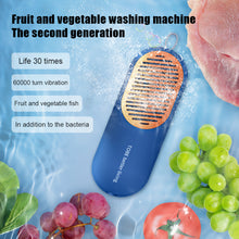 Load image into Gallery viewer, Portable Fruit and Vegetable Cleaner USB Fruit Washing Machine Kitchen Food Purifier Capsules Shape Vegetable Cleaning Machine
