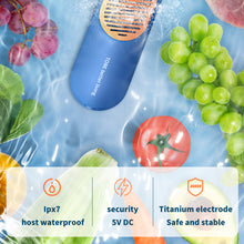 Load image into Gallery viewer, Portable Fruit and Vegetable Cleaner USB Fruit Washing Machine Kitchen Food Purifier Capsules Shape Vegetable Cleaning Machine
