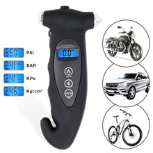 Load image into Gallery viewer, 5 in 1 LCD Digital Car High-precision Tire Tyre Air Pressure Gauge Tester Monitor Multifunctional Monitor
