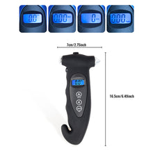 Load image into Gallery viewer, 5 in 1 LCD Digital Car High-precision Tire Tyre Air Pressure Gauge Tester Monitor Multifunctional Monitor

