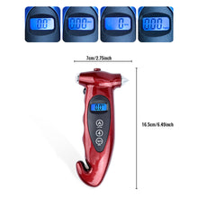 Load image into Gallery viewer, 5 in 1 LCD Digital Car High-precision Tire Tyre Air Pressure Gauge Tester Monitor Multifunctional Monitor
