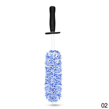 Load image into Gallery viewer, Car Wheel Wash Super Brush Microfiber Premium Wheels Brush Non-Slip soft Handle Cleaning Spokes Accessories
