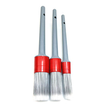 Load image into Gallery viewer, 3Pcs Car Detailing Brushes Set PP Handle for Car Wheels Tires Engine Bay Leather Seats Super Soft Synthetic Bristle
