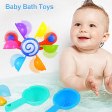 Load image into Gallery viewer, Colorful Waterwheel Bathing Sucker Baby Bath Toys Bathtub Water Spray Play Set Shower Sprinkler Toy For Kids Toddler Children
