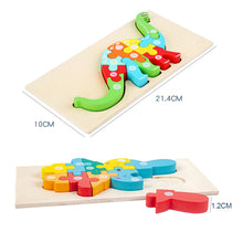 Load image into Gallery viewer, Toddler Jigsaw Wooden Puzzle Gift Toy for 1 2 3 Years Old Montessori Toy Infant Toddler Sensory Toy Early Learning Educational
