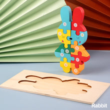 Load image into Gallery viewer, Toddler Jigsaw Wooden Puzzle Gift Toy for 1 2 3 Years Old Montessori Toy Infant Toddler Sensory Toy Early Learning Educational

