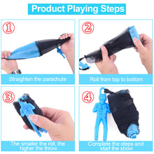 Load image into Gallery viewer, Outdoor Game Child Hand Throwing Parachute Flying Toy Tangle-free Throw Watch Landing Mini Soldier Camouflag Kids Outdoor Toys
