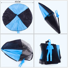 Load image into Gallery viewer, Outdoor Game Child Hand Throwing Parachute Flying Toy Tangle-free Throw Watch Landing Mini Soldier Camouflag Kids Outdoor Toys
