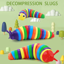 Load image into Gallery viewer, 3D Fidget Slug Articulated Realistic Insects Toy Fun Crawling Sensory Toy Can Be Twisted Casually Pleasant Release Stress

