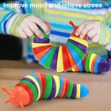 Load image into Gallery viewer, 3D Fidget Slug Articulated Realistic Insects Toy Fun Crawling Sensory Toy Can Be Twisted Casually Pleasant Release Stress
