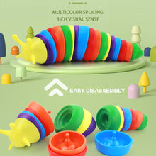 Load image into Gallery viewer, 3D Fidget Slug Articulated Realistic Insects Toy Fun Crawling Sensory Toy Can Be Twisted Casually Pleasant Release Stress
