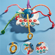 Load image into Gallery viewer, Baby Develop Teething Toy Montessori Sensory Toys Training Finger Sensory Toy 1 2 3 Years Silicone Pull String Educational Toys For Babies 0 12 Months
