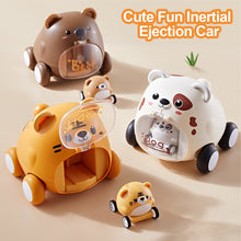 Load image into Gallery viewer, Montessori Catapulta Car Birthday Gift Slingshot Cartoon Tiger Cute Baby Inertial Ejection Toy Car Interactive Kids Creative
