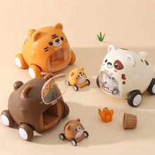 Load image into Gallery viewer, Montessori Catapulta Car Birthday Gift Slingshot Cartoon Tiger Cute Baby Inertial Ejection Toy Car Interactive Kids Creative
