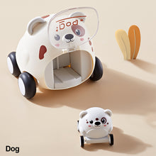 Load image into Gallery viewer, Montessori Catapulta Car Birthday Gift Slingshot Cartoon Tiger Cute Baby Inertial Ejection Toy Car Interactive Kids Creative
