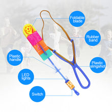 Load image into Gallery viewer, Outdoor Shining Rocket Flash LED Light Slingshot Elastic Helicopter Rotating Outdoor Flying Toy Arrow Party Gift Childrens Favor
