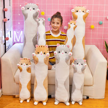 Load image into Gallery viewer, Cute Soft Long Cat Pillow Plush Toys Stuffed Pause Office Nap Pillow Bed Sleep Pillow Home Decor Gift Doll for Kids Girl
