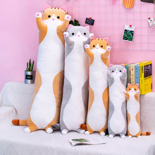 Load image into Gallery viewer, Cute Soft Long Cat Pillow Plush Toys Stuffed Pause Office Nap Pillow Bed Sleep Pillow Home Decor Gift Doll for Kids Girl
