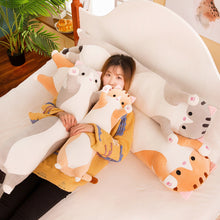 Load image into Gallery viewer, Cute Soft Long Cat Pillow Plush Toys Stuffed Pause Office Nap Pillow Bed Sleep Pillow Home Decor Gift Doll for Kids Girl
