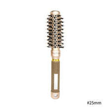 Load image into Gallery viewer, Cylinder Curly Hair Rolling Comb Professional Styling Bristle Comb Heat Conduction Air Aluminum Tube Ceramic Rolling Comb
