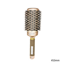 Load image into Gallery viewer, Cylinder Curly Hair Rolling Comb Professional Styling Bristle Comb Heat Conduction Air Aluminum Tube Ceramic Rolling Comb
