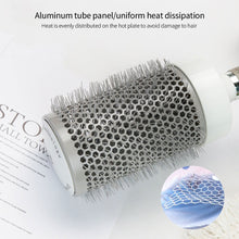 Load image into Gallery viewer, Wire Air Aluminum Tube Rolling Comb Air Curling Hair Salon Modeling Round Rolling Comb Drying Curling Comb Ceramic Nano Hairbrush
