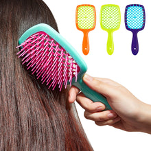 Load image into Gallery viewer, Hollow Grid Comb Wide Teeth Air Cushion Combs Women Hairstyle Scalp Massage Comb Hair Brush Hollowing Out Hairdressing Tools
