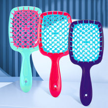 Load image into Gallery viewer, Hollow Grid Comb Wide Teeth Air Cushion Combs Women Hairstyle Scalp Massage Comb Hair Brush Hollowing Out Hairdressing Tools
