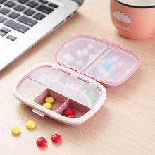 Load image into Gallery viewer, Moisture-proof Sealed 8-compartment Medicine Box Portable One-week Health Box Travel Medicine Storage Box Wheat Straw Container
