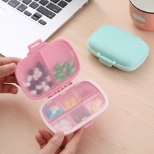 Load image into Gallery viewer, Moisture-proof Sealed 8-compartment Medicine Box Portable One-week Health Box Travel Medicine Storage Box Wheat Straw Container
