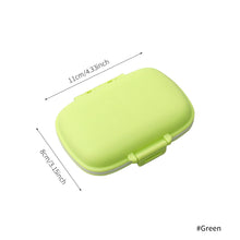 Load image into Gallery viewer, Moisture-proof Sealed 8-compartment Medicine Box Portable One-week Health Box Travel Medicine Storage Box Wheat Straw Container
