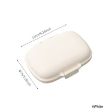 Load image into Gallery viewer, Moisture-proof Sealed 8-compartment Medicine Box Portable One-week Health Box Travel Medicine Storage Box Wheat Straw Container
