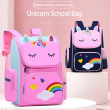 Load image into Gallery viewer, Kid Cute Backpack Unicorn School Bag Primary School Bag Unicorn Dinosaur Bagpack For Boys and Girls Lightweight Backpack
