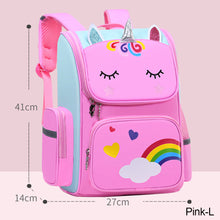 Load image into Gallery viewer, Kid Cute Backpack Unicorn School Bag Primary School Bag Unicorn Dinosaur Bagpack For Boys and Girls Lightweight Backpack
