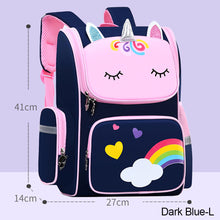 Load image into Gallery viewer, Kid Cute Backpack Unicorn School Bag Primary School Bag Unicorn Dinosaur Bagpack For Boys and Girls Lightweight Backpack
