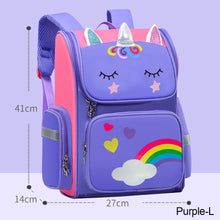 Load image into Gallery viewer, Kid Cute Backpack Unicorn School Bag Primary School Bag Unicorn Dinosaur Bagpack For Boys and Girls Lightweight Backpack
