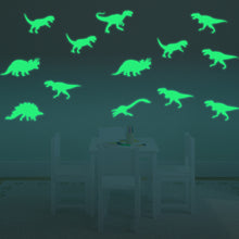 Load image into Gallery viewer, Glow in Dark Dinosaur Wall Sticker Jurassic World Luminous Wall Sticker Kids Room Decal Fluorescent Home Decoration
