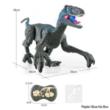 Load image into Gallery viewer, 2.4G RC Electric Walking Dinosaur D-Rex Raptor Toys Remote Control Velociraptor Model Christmas Gifts for Kids Children
