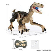 Load image into Gallery viewer, 2.4G RC Electric Walking Dinosaur D-Rex Raptor Toys Remote Control Velociraptor Model Christmas Gifts for Kids Children
