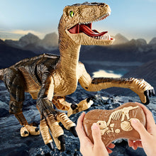 Load image into Gallery viewer, 2.4G RC Electric Walking Dinosaur D-Rex Raptor Toys Remote Control Velociraptor Model Christmas Gifts for Kids Children
