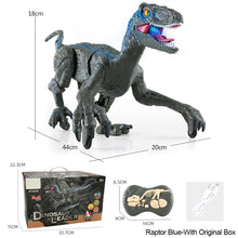 Load image into Gallery viewer, 2.4G RC Electric Walking Dinosaur D-Rex Raptor Toys Remote Control Velociraptor Model Christmas Gifts for Kids Children
