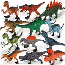 Load image into Gallery viewer, 12 styles 15cm Small Dinosaur Model Toy Jurassic Tyrannosaurus Raptor Triceratops Ankylosaur Stegosaurus Gift for Kids

