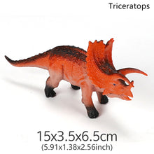 Load image into Gallery viewer, 12 styles 15cm Small Dinosaur Model Toy Jurassic Tyrannosaurus Raptor Triceratops Ankylosaur Stegosaurus Gift for Kids
