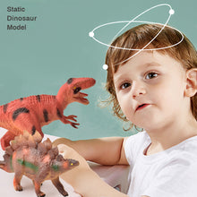 Load image into Gallery viewer, 4pcs/set Small Dinosaur Model Toy Mini Jurassic Tyrannosaurus Raptor Pterosaur Stegosaurus Gift for Kids
