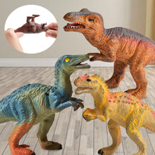 Load image into Gallery viewer, 4pcs/set Small Dinosaur Model Toy Mini Jurassic Tyrannosaurus Raptor Pterosaur Stegosaurus Gift for Kids
