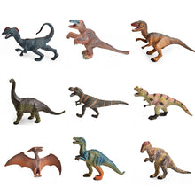 Load image into Gallery viewer, 4pcs/set Small Dinosaur Model Toy Mini Jurassic Tyrannosaurus Raptor Pterosaur Stegosaurus Gift for Kids
