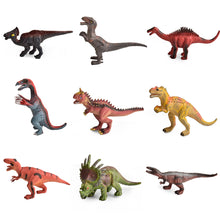 Load image into Gallery viewer, 4pcs/set Small Dinosaur Model Toy Mini Jurassic Tyrannosaurus Raptor Pterosaur Stegosaurus Gift for Kids
