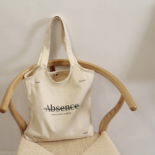 Load image into Gallery viewer, Japanese Style Hand Bag Women's Bag Casual Shoulder Canvas Bags Large Capacity Handbags Student Ins Tote Bag Fashion Letter Print
